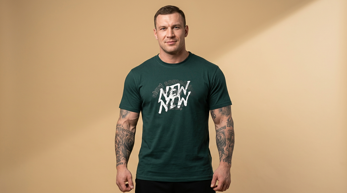 Camiseta Start Something New Now verde teal